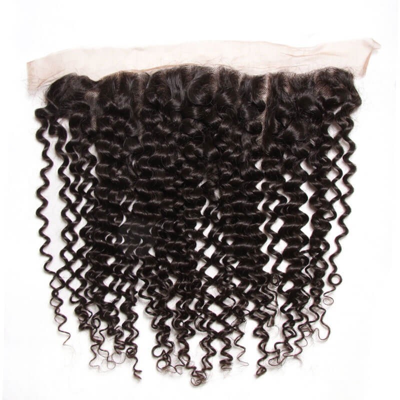 4pcs Curly Virgin Hair Bundles With Lace Frontal Closure 13x4 Idolra Soft Human Hair Weave